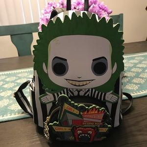 NEW BEETLEJUICE LOUNGEFLY MINI BACK PACK